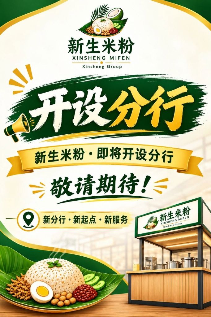 新生米粉品牌海报